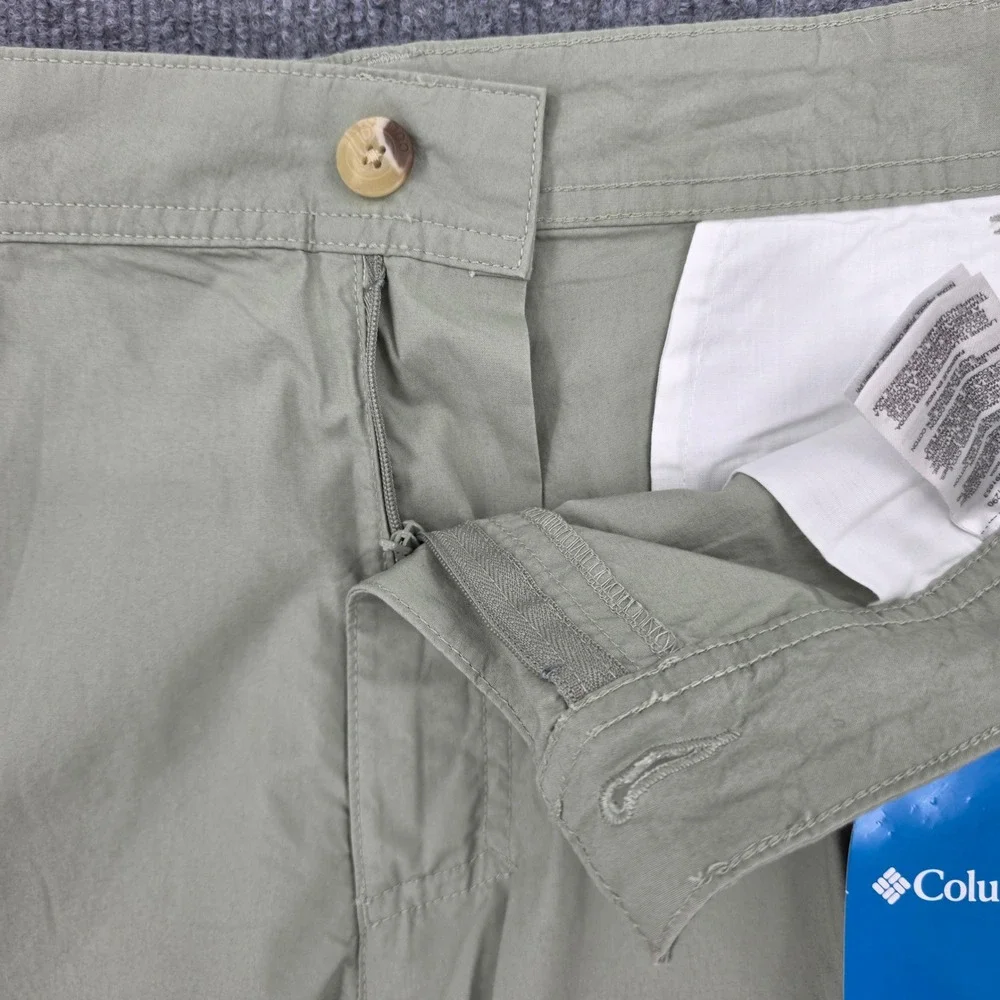 Columbia Mens 40W 10L Regular Fit Cotton Chino Shorts Sage Green AM4471 NWT